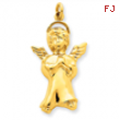 14k Polished Angel Pendant