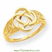 14k Polished Ladies Celtic Knot Ring