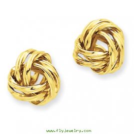 14k Polished Love Knot Post Earrings