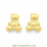 14k Teddy Bear Post Earrings