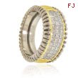 14K Two-Tone Gold Designer Diamond Ring