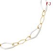 14K Two-Tone Gold Fancy Link Necklace