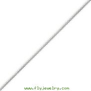 14K White Gold 0.7mm Cable Chain