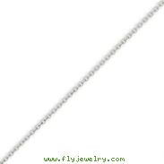 14K White Gold 1.6mm Cable Chain