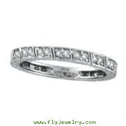 14K White Gold .33ct Diamond Stackable Ring