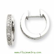 14k White Gold AA Diamond Earrings