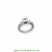 14k White Gold AAA Diamond engagement ring
