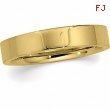 14K White Gold Flat Comfort Fit Band