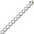 14K White Gold Holds Up To 21 3.25mm Stones Add-A-Diamond Tennis Bracelet Mounting