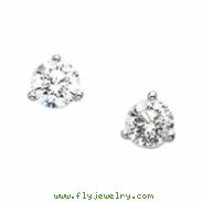 14K White Gold Pair Diamond Earring