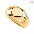 14K Yellow 12.00 MM Metal Fashion Ring