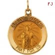 14K Yellow 15.00 MM St. Jude Thaddeus Medal