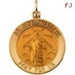 14K Yellow 18.00 MM St. Jude Thaddeus Medal