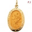 14K Yellow 19.00X14.00 MM St. Christopher Medal