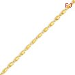 14K Yellow Gold 2.5mm Marquise Bracelet