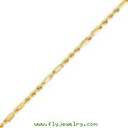 14K Yellow Gold 2.5mm Milano Rope Bracelet