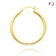 14K Yellow Gold 2.5x32mm Classic Hoops