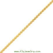 14K Yellow Gold 2mm Wheat Anklet