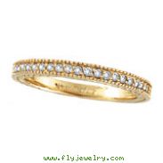 14K Yellow Gold .31ct Diamond Stackable Ring