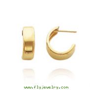 14K Yellow Gold 5.50x10mm Post Hoops