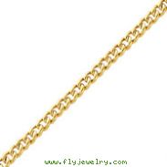 14K Yellow Gold 5.75mm Fancy Curb Link Bracelet