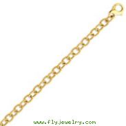 14K Yellow Gold 6.5mm Polished Fancy Link Bracelet