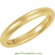 14K Yellow Gold Comfort Fit Band