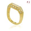 14K Yellow Gold Diamond Fancy Ring