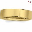 14K Yellow Gold Flat Comfort Fit Band