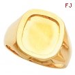 14K Yellow Gold Gents Signet Ring
