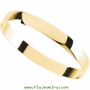 14K Yellow Gold Half Round Bracelet