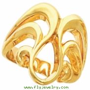 14K Yellow Gold Metal Fashion Ring (10587)