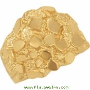 14K Yellow Gold Nugget Ring