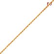 14K Yellow Gold Rope Anklet