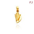 14K Yellow Gold Small Conch Shell Pendant
