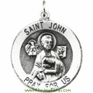 14K Yellow Gold St. John The Evangelist Medal