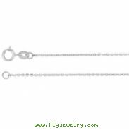 14kt Rose 07.00 INCH Polished DIAMOND CUT CABLE CHAIN