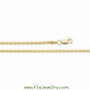 14kt Yellow 24.00 INCH Polished WHEAT CHAIN