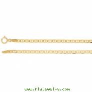 14kt Yellow Bulk By Inch Anchor Chain