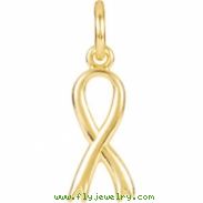 14kt Yellow CHARM Complete No Setting 20.00X06.75 MM Polished POSH MOMMY COLL BRST CNR W/JR