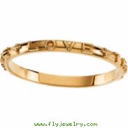14kt Yellow SIZE 07.00 Polished TRUE LOVE CHASTITY RING W/BOX
