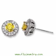 14kw Emma Grace Round Cultured Diamond Earrings (Semi-mount)