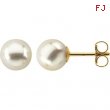 14KY PAIR 08.00 MM P CULTURED PEARL EARRING