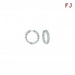 15 Pointer hoop earrings/patented snap lock
