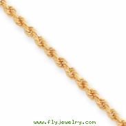 18in Gold-plated 3mm Diamond Cut French Rope Chain