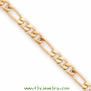 18in Gold-plated 5mm Figaro Necklace chain