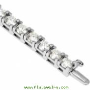 18K White Gold 7 1 4 Inch Diamond Tennis Bracelet