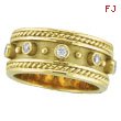 18K Yellow Gold Antique Style Bezel Set .18ct Diamond Ring