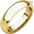 18kt Yellow 05.00 mm Comfort Fit Band