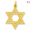 24k Gold-plated Sterling Silver Star of David Pendant